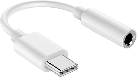 Partel Usb-C Männlich Zu 3.5mm Weiblich Audio Konverter Silber