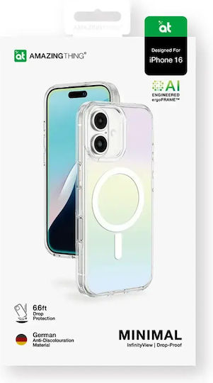AmazingThing Minimal Mag Back Cover Σιλικόνης Διάφανο (iPhone 16Realme 7 Pro)