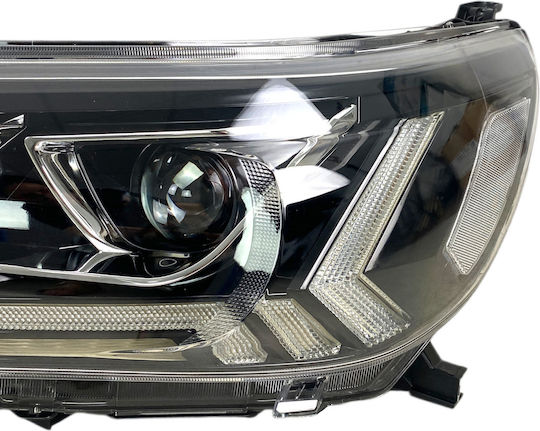 Фарове за автомобил Предни Тойота Хилукс 2015-2020 LED Дневни Светлини H7 H1 Крушки Комплект 2 Бройки