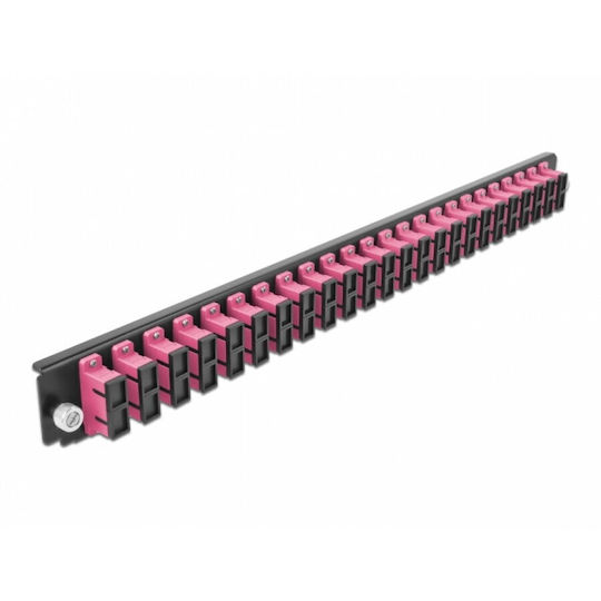 Delock Delock 43367 Front Patch Panel 19" 24-port Sc Duplex Om4 Case Violet