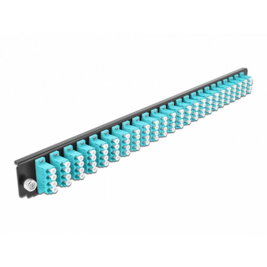 Delock Delock 43372 Front Patch Panel 19" 24-Port Lc Quad Om3 Gehäuse Hellblau