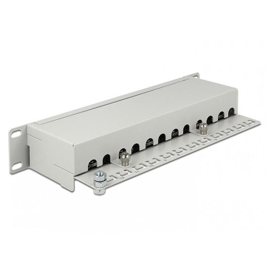 Delock Patch Panel 10" 12 Ports Cat.6a Gray Delock 43308