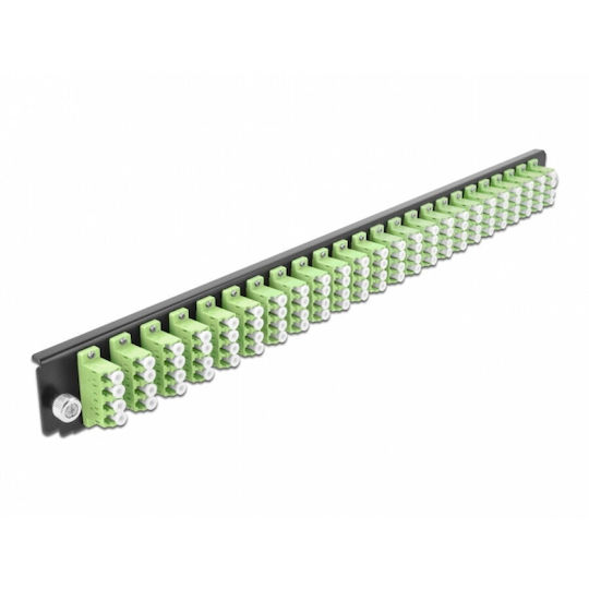 Delock Delock 43374 Panou De Patch Frontal 19" 24-Port Lc Quad Om5 Carcasă Verde Deschis