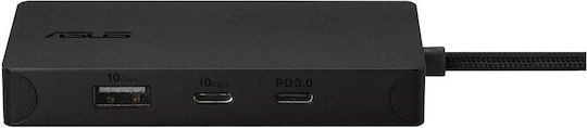 Asus USB-C Docking Station με HDMI 4K PD Μαύρο (90XB0AIN-BDS010)