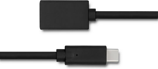 Qoltec USB 3.1 Cable USB-C male - USB-A female Μαύρο 0.5m 50486