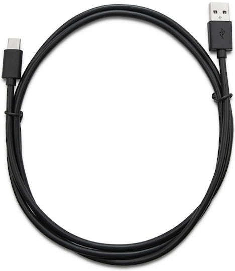 Qoltec USB 2.0 Cable USB-C male - USB-A Μαύρο 1m 50487