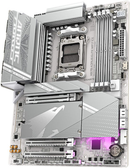 Gigabyte X870 Aorus Elite WIFI7 ICE Motherboard ATX with AMD AM5 Socket