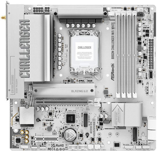 ASRock B860M Challenger WiFi Дънна Платка Micro ATX с Intel 1851 Сокет 90-MXBUQ0-A0UAYZ