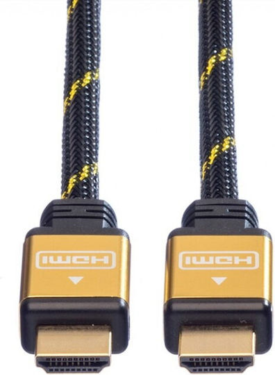 Roline Unghiul Cablu HDMI de sex masculin - HDMI de sex masculin 15m Negru