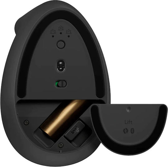 Logitech Lift Ασύρματο Εργονομικό Vertical Ποντίκι Μαύρο