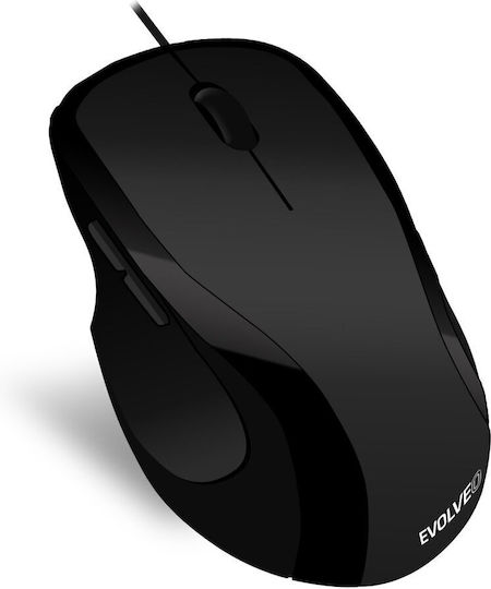 Evolveo ML-507B Ενσύρματο Ποντίκι Μαύρο