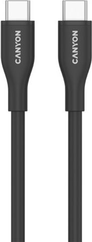 Canyon USB 2.0 Kabel USB-C männlich - USB-C 60W Schwarz 1m