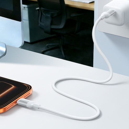 Joyroom Series Cable USB-C male - USB-C 60W Λευκό 1.2m S-A62 Lively