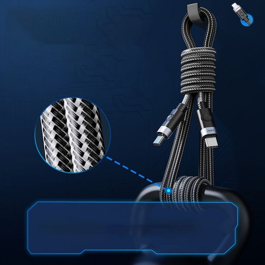 Orico USB 4 Video Cable USB-C male - USB-C 240W PD Μαύρο 1.5m CC240-40-15-BK-BP