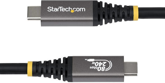 StarTech USB 2.0 Kabel USB-C männlich - USB-C 240W PD Schwarz 1,5 m CC150CM80GUSB4CABLE