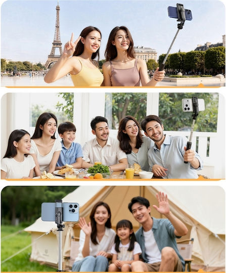 Orico Selfie Stick Spv68 Mini Tripod Bluetooth 360 Degree Rotation 68 Cm Black Spv68-bk-bp Orico-spv68-bk-bp-hu
