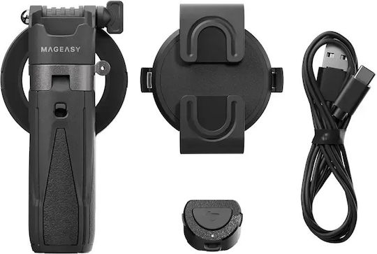 Mageasy Freelens Tragbarer Magsafe Selfie-Stick Stativ Schwarz