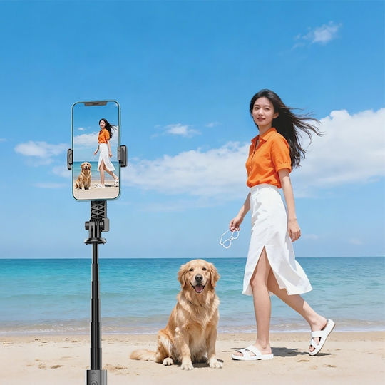 Orico Spv100 Selfie Stick Τρίποδο Κινητού Bluetooth με Φωτισμό Μαύρο