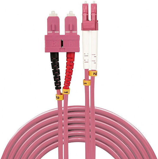 Lindy Fiber-Optik-Netzwerkkabel LC-SC Om4 Duplex Multimode 20m Lindy L46366