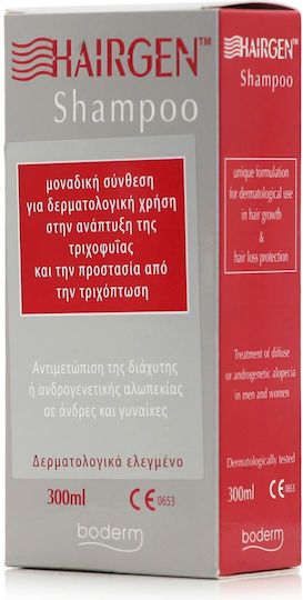 Boderm Hairgen Σαμπουάν κατά της Τριχόπτωσης για Όλους τους Τύπους Μαλλιών 300ml