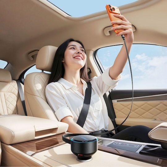 Orico Car Charger 60W With Ports 1xUSB-A 1xType-C With Type-C Cable Black Colour