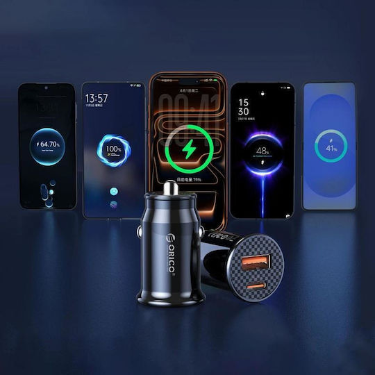 Orico Powermini 30w Usb-c + Usb-a Car Charger Black Pm-30-1a1c Orico-pm-30-1a1c-bk-ep-hu
