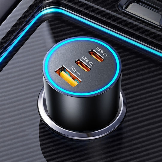 Orico Hyperdrive 165w Usb-a + 2x Usb-c Car Charger Black Hd-165-1a2c Orico-hd-165-1a2c-bk-ep-hu