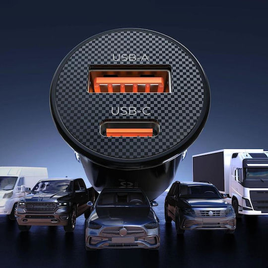 Orico Powermini 30w Usb-c + Usb-a Car Charger Black Pm-30-1a1c Orico-pm-30-1a1c-bk-ep-hu