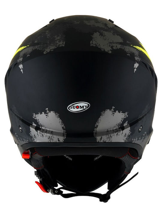 Suomy Armor Hi Volt Matt Black/Yellow Κράνος Μηχανής Modular ECE 22.06 1200gr με Sunvisor