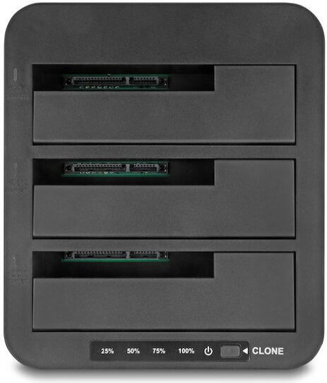 Delock Docking Station 3 X Sata Hdd Ssd 1:2 Clone Function Delock 64332