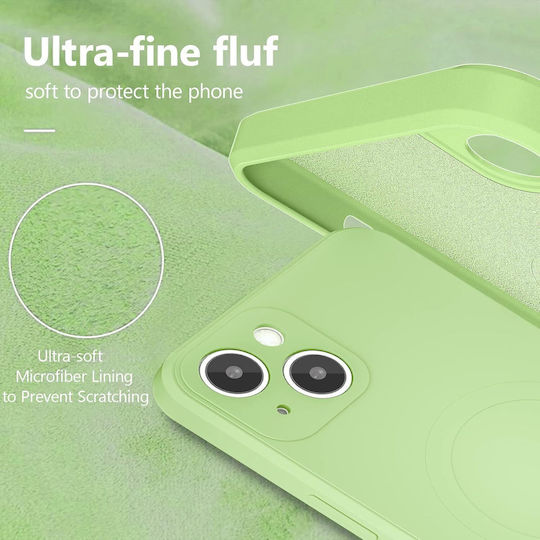 Orso Liquid Задна корица Силикон Бежов (iPhone 14)