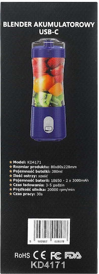 Kraft & Dele Blender cu cană din plastic 380 ml violet KD4171