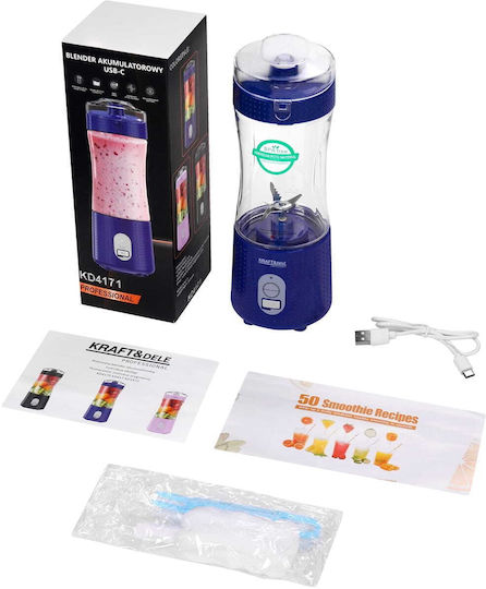 Kraft & Dele Blender cu cană din plastic 380 ml violet KD4171