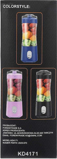 Kraft & Dele Blender cu cană din plastic 380 ml violet KD4171