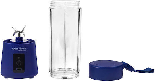 Kraft & Dele Blender cu cană din plastic 400 ml albastru KD4174