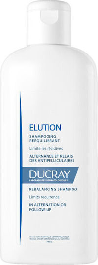 Ducray Elution Σαμπουάν για Ευαίσθητο Τριχωτό κατά της Πιτυρίδας & της Ξηροδερμίας για Όλους τους Τύπους Μαλλιών 400ml