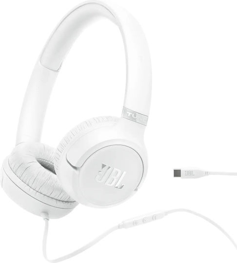 JBL Tune 530C Wired On Ear Headphones White