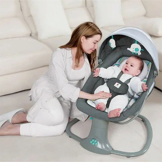 Electric Baby Bouncer Swing with Music Blue for Child up to 15kg
