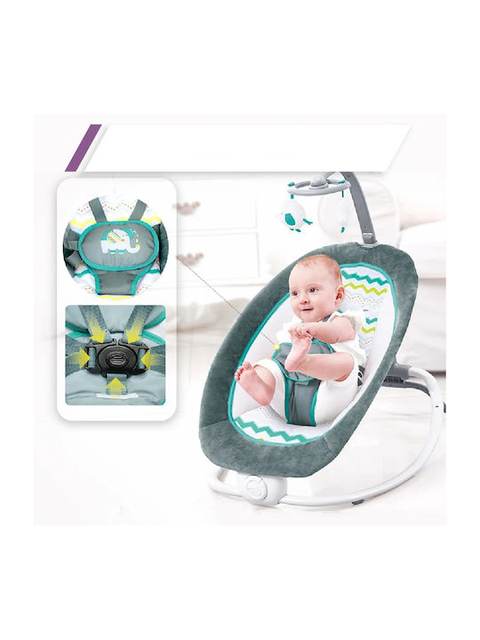Relax Electric Pentru Bebeluși Cu Muzică și Vibrație Albastru Pentru Copil Până La 9kg