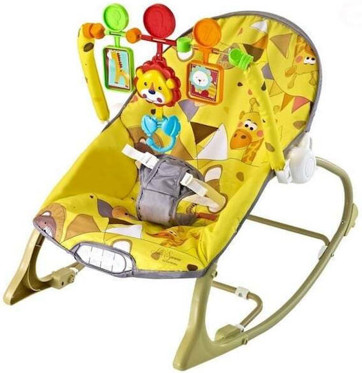 Eurobaby Elektrische Babywippe Schaukel mit Vibration Gelb für Kind bis 18kg Eurobaby Elektrische Babywippe Schaukel mit Vibration Gelb für Kind bis 18kg