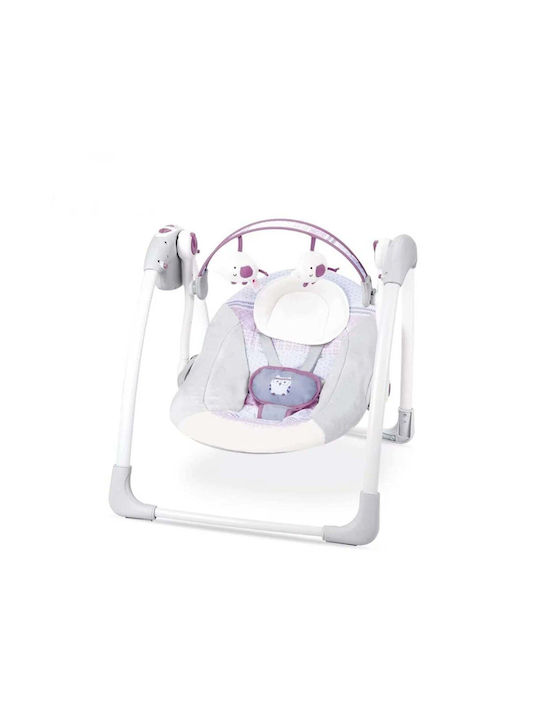 Relax Manual pentru Bebeluși Leagăn cu Muzică Gri pentru Copil până la 9 kg