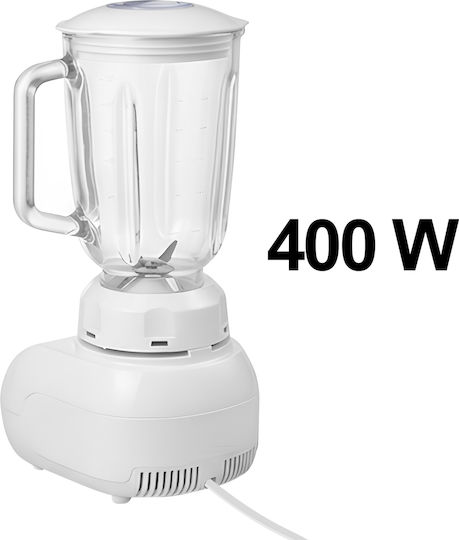 Avizar Електрически Блендер 400w 1,5 л Компактен Дизайн Бързо Смесване Бял