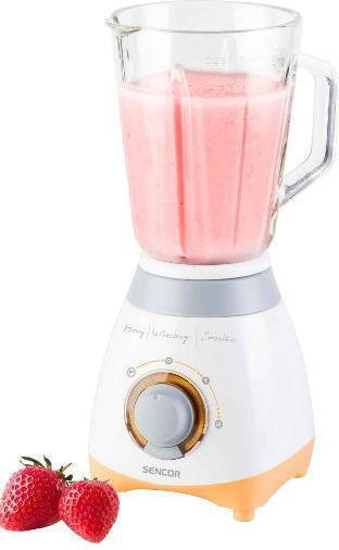 Sencor Μπλέντερ με Πλαστική Κανάτα 1.5 lt 500W Λευκό SBL 4370 500