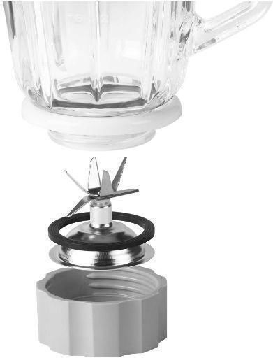 Sencor Μπλέντερ με Πλαστική Κανάτα 1.5 lt 500W Λευκό SBL 4370 500