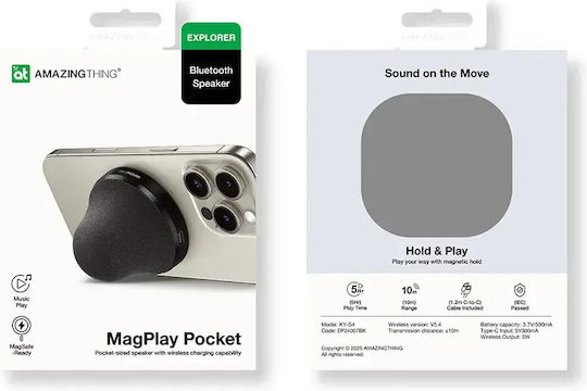 Amazingthing Magsafe Pocket Speaker Stand Black