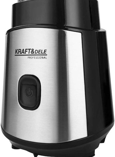 Kraft & Dele Μπλέντερ με Πλαστική Κανάτα 570 ml 1500W Γκρι KD4113