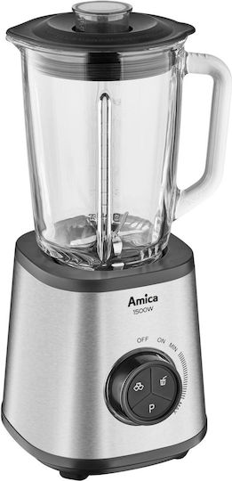 Amica Mixer mit Glas Kanäta 1,5 l 1500W Grau 1144677