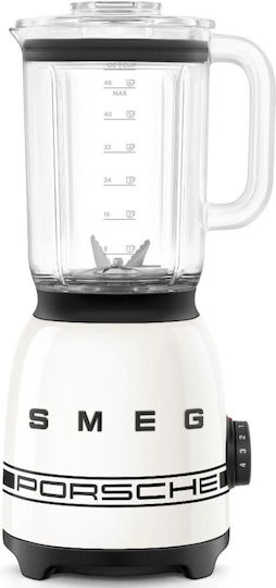 Smeg Блендер с Пластмасова Кана 1.5 lt 800W Бял BLF03PCWEU
