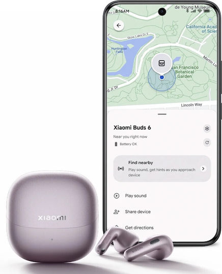 Xiaomi Buds 6 Bluetooth Kopfhörer mit Schweißbeständigkeit und Ladekoffer Pearl Weiß