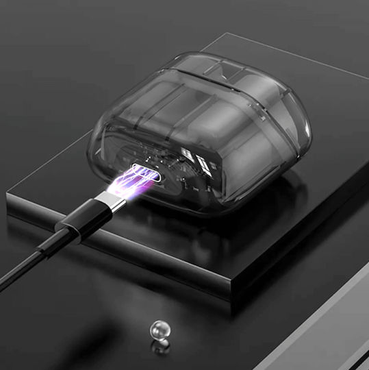 Wiwu Ghost TWS11 Earbud Bluetooth Handsfree Ακουστικά με Θήκη Φόρτισης Μαύρα